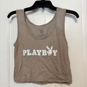 Playboy bunny cropped tank top